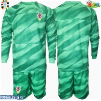 Kroatia Keeper Bortedraktsett Barn EM 2024 Langermet (+ Korte bukser)